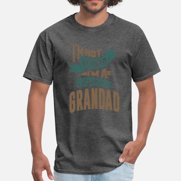 

i'm a professional grandad t shirt men designing 100% cotton crew neck family interesting comfortable summer letter shirt
