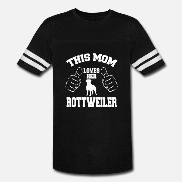 

rottweiler this mom loves her rottweiler t shirt men design 100% cotton round collar basic solid famous casual spring outfit shirt