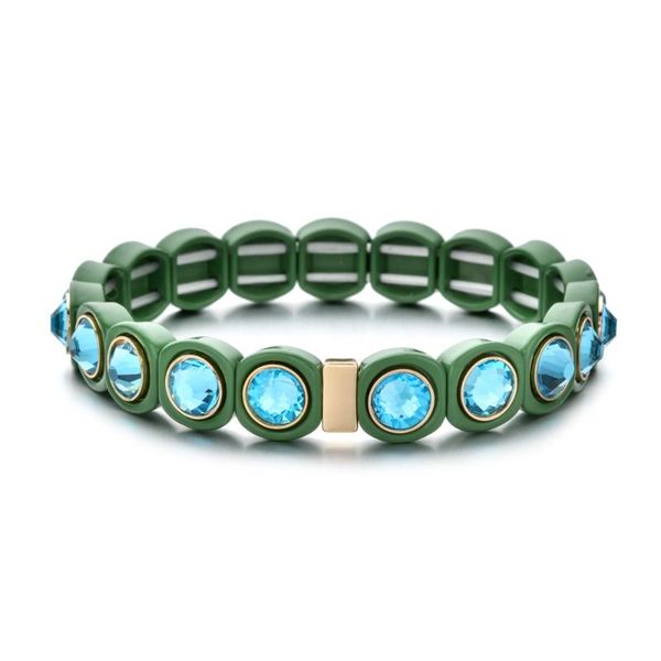 

zmzy charm cz crystal bracelet tila beads bracelets bohemian colorful women rainbow jewelry handmade bracelets bangles, Red;blue