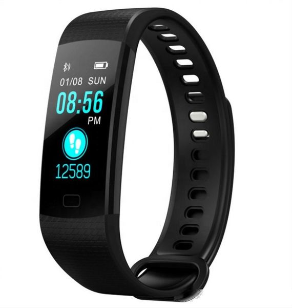 

y5 smart wristband fitness tracker color screen heart rate sleep pedometer sport activity tracker bracelet for iphone samsung