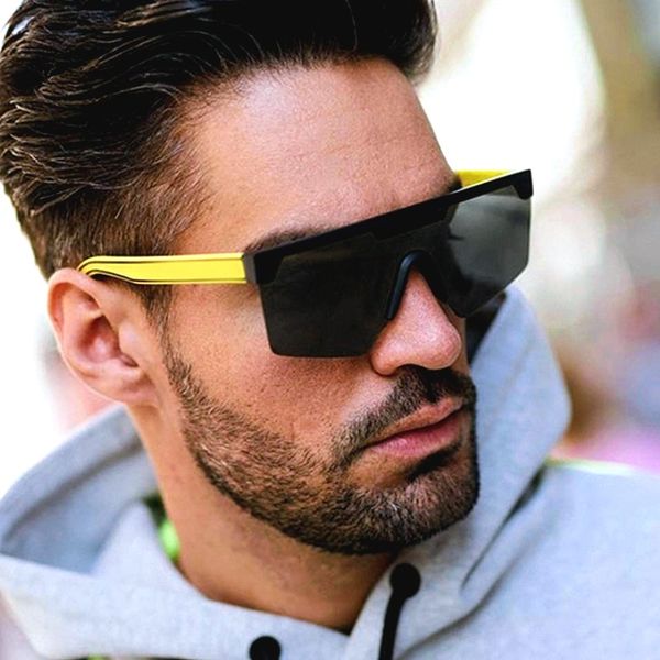 

luxury stylish sunglasses for men and women street designer brand sun glasses semi rimless frame fashion, White;black