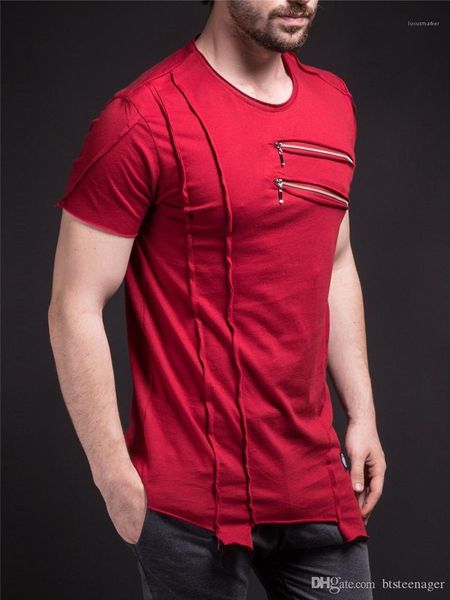 

дизайнер tshirts мода zipper сплит лето с коротким рукавом топы повседневные мужские футболки mens, White;black