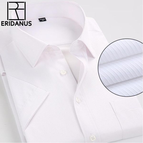 

2020 man short sleeve dress shirt summer style new arrival simple design breathable casual men business non-iron shirts 4xl m084, White;black