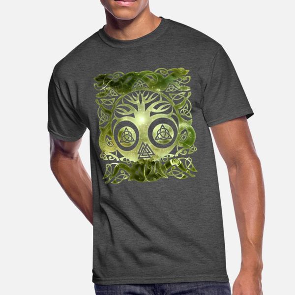 

tree of life yggdrasil t shirt men loose cotton plus size 3xl loose new fashion spring pattern shirt