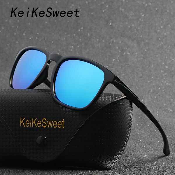 

keikesweet 2020 fashion outdoor polarized sport fishing brand designer sunglasses men uv400 rays sun glasses with case, White;black