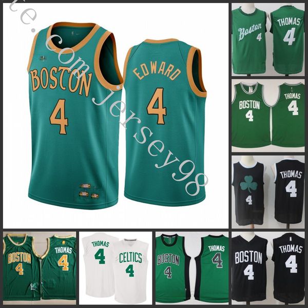 

boston celtics men #4 carsen edward white nba red men jersey, Black