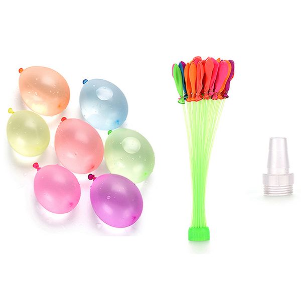 

111psc colorful water filled balloons summer children garden party outdoor play in the water games for kids toys fast easy filling water 02
