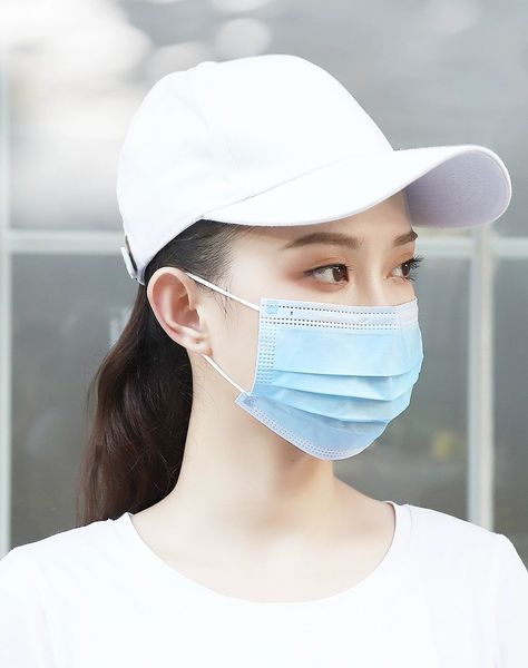 

Manufacturer wholesale disposable protective masks non independent packaging adult masks ear wear three-layer melt blown fabric respirator b