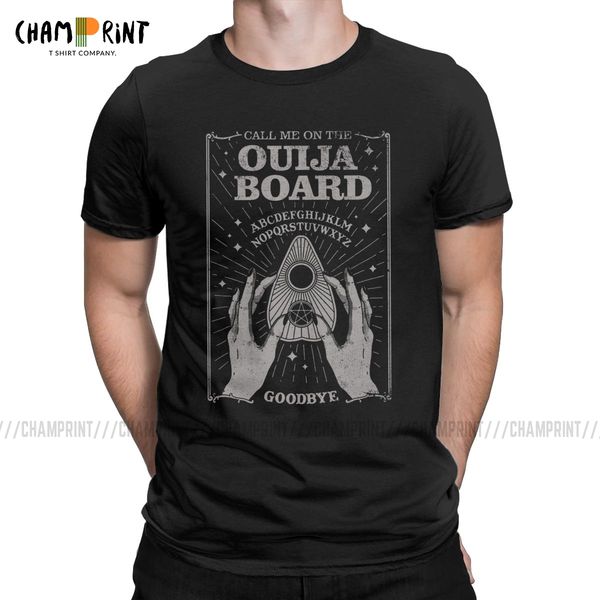 

novelty ouija board t-shirts men round collar 100% cotton t shirt occult paranormal witchcraft tee shirt birthday gift clothes