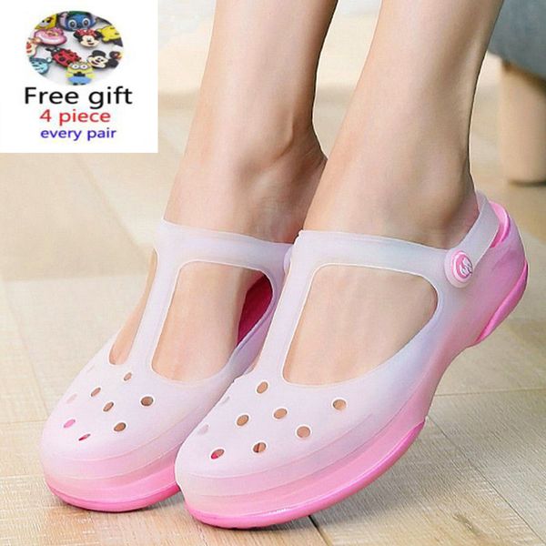 

wome slip on sandals garden clogs waterproof shoes women classic nursing eva slippers hospital women work medical nurse girls y200620, Black