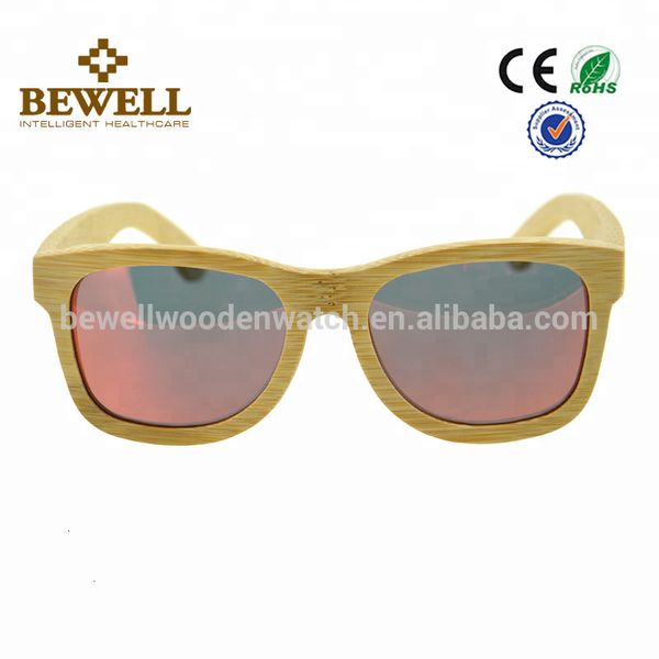 

made customs bamboo wood hand sunglasses ch01, Blue