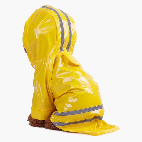 

dog clothes pet dog clothes outdoor puppy pet rain coat s-xl waterproof jacket hooded raincoat pu reflective for dogs cats apparel