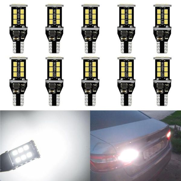

10pcs w16w led t15 canbus car truck vehicle reserve lights bulb tail lamp