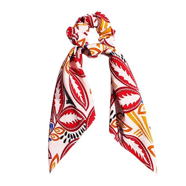 

bohemian women pineapple floral print scrunchies elastic hairband ribbon bow hair scarf rubber rope ponytail hair ties accessory