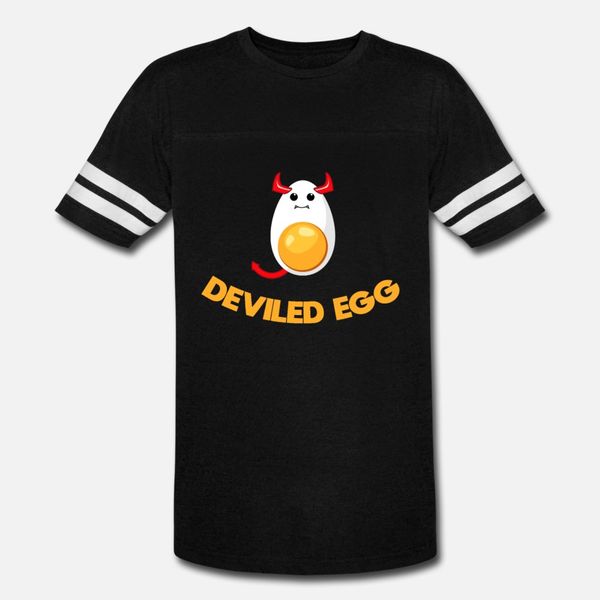 

halloween deviled egg devil eggs cute food costume t shirt men personalized 100% cotton size s-3xl unique cute fashion spring autumn slim