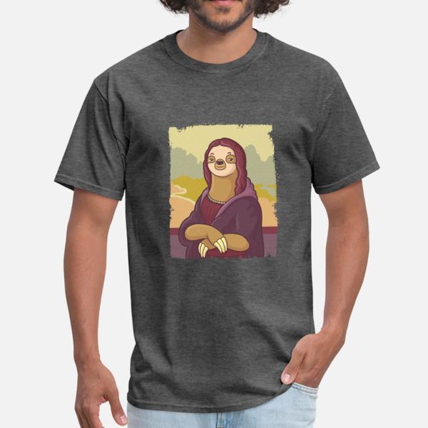 

lazy lisa t shirt men gift short sleeve o-neck unique gift casual spring cool shirt