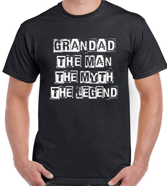 

2019 fashion summer style grand-pere - lhomme myth legend hommes droles pere de jour t-shirt anniversaire tee shirt