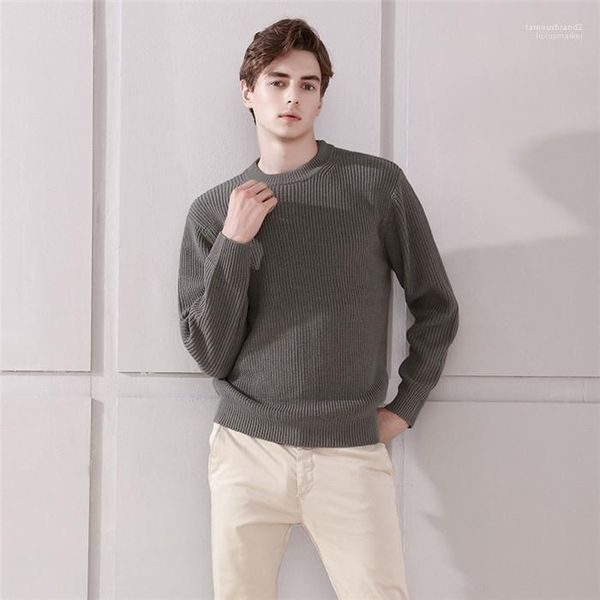 

loose males apparel mens designer sweaters spring autumn casual crew neck pullover long sleeve solid color mens sweaters, White;black
