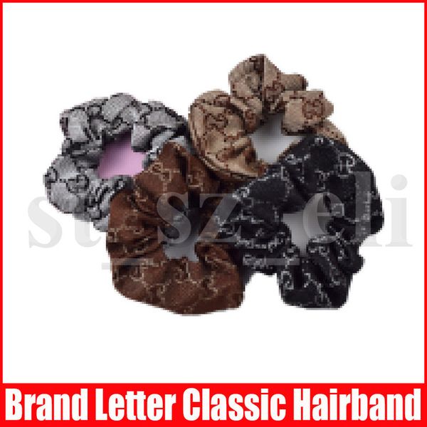 

brand hair accessories style girl fabric yoga hair vintage letter hair rubber bands party women hairband fashion headbands 4 colors