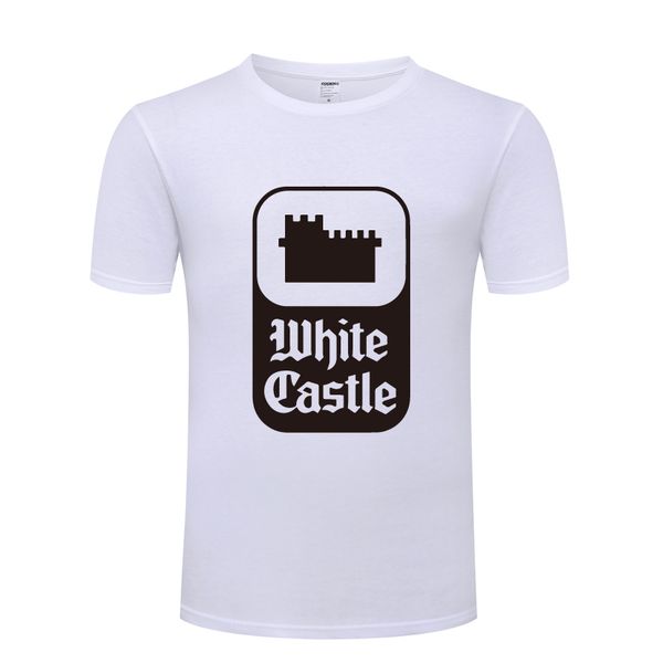 

white castle men's t-shirt t shirt men 2018 new short sleeve o neck cotton casual tee