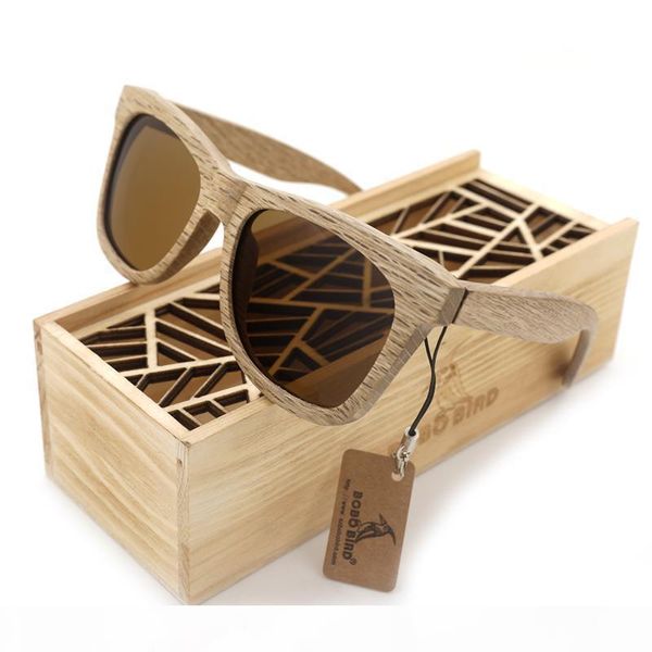 

bobo bird brand ag007 wood sunglasses handmade nature wooden polarized sunglasses new eyewear with creative wooden gift box, White;black