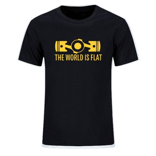 

New summer the World is Flat engine t shirt short sleeve custom T-shirts New Style men o-neck cotton t shirts