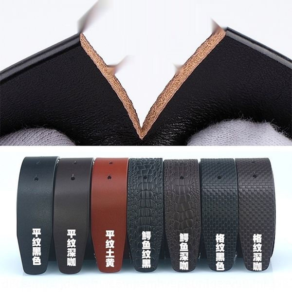 

leather body style large first layer cowhide men's smoothbelt strip belt beltsingle layer non-sand pure leather wgwfk, Black;brown