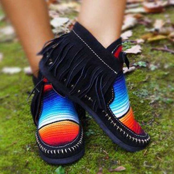 

european classic tassel sneakers women shoes flat lace up comfortable shoes woman outdoors sneakers big size 43 zapatos de mujer, Black