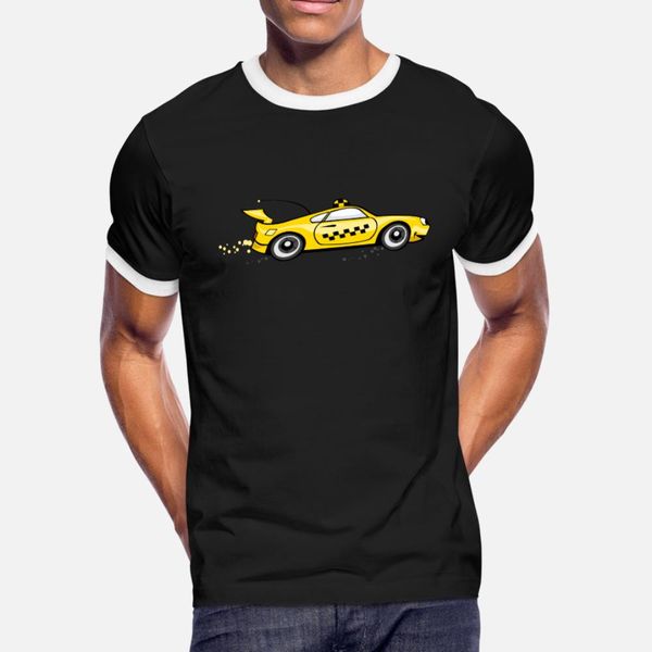 

taxi design art t shirt men printed cotton s-3xl graphic casual spring formal shirt