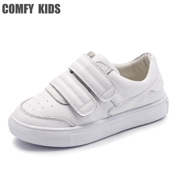 

comfy kids genuine leather sneakers shoes for children's shoes flat with girls boys sneakers size 21-36 sneakers c1005, Black;red
