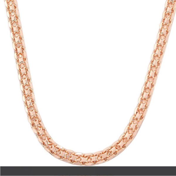 

new 5mm men women 585 gold color chains carve twisted russian necklace long jewelry, Silver