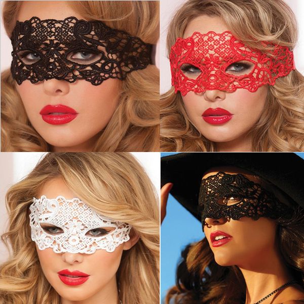 Sexy schöne rote Spitze Halloween-Maskerade-Masken sexy Spitze Halloween-Maske Maskerade Party Clubs