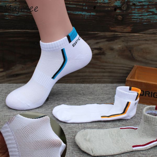 

men's socks summer striped breathable cotton men funny deodorant soft mens sock stretchy male various color trendy comfortable, Black