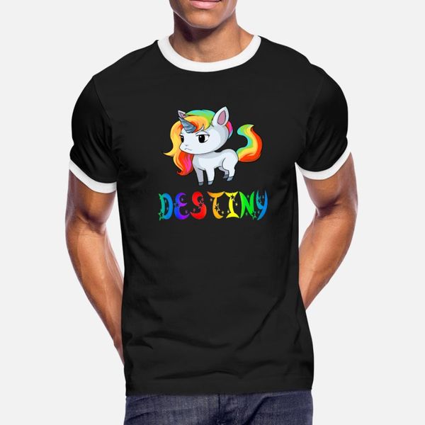

destiny unicorn t shirt men customize 100% cotton s-xxxl homme gift fashion spring leisure shirt
