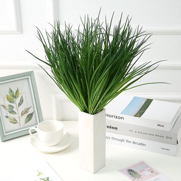 

decorative flowers & wreaths plastic grass artificial plants green plant garden home fake decoration