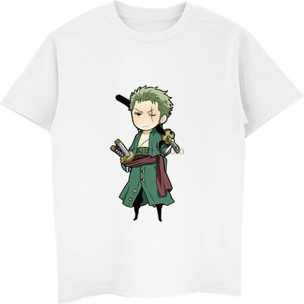 

аниме one piece roronoa зоро t shirt men one piece футболка с коротким рукавом хлопок мультфильм зоро футболка hip hop tee tops streetwear