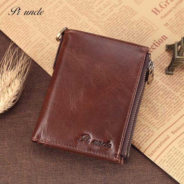 

неподдельной кожа мужской тонкого бумажники rfid монета карманная мода молния деньги кошелек мужской сцепление сумка небольшой мягкая коровь, Red;black