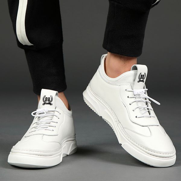 

2020 new summer fashion men's casual shoes two-color breathable lace-up rubber casual outdoor sports shoes zapatos de hombre, Black