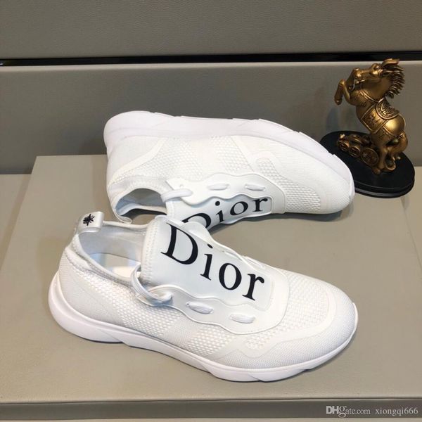 

2020 fashion men's luxury designer casual sneakers comfortable wild men's shoesad, Red;white