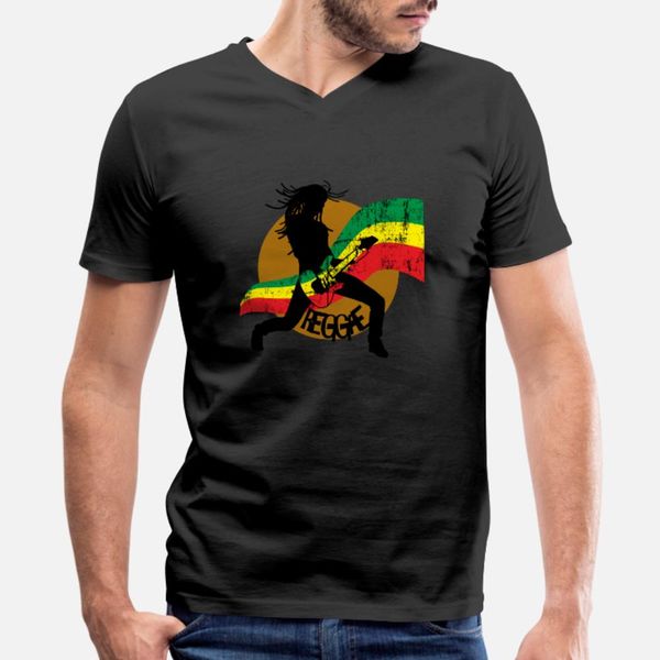 

reggae t shirt men printing 100% cotton round collar fitness comical spring natural shirt