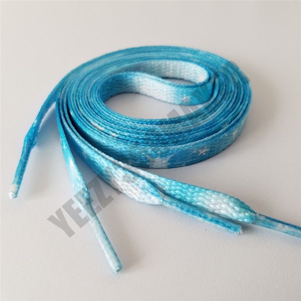 

sky multicolor new star series starry shoelaces fashion casual white jumpman basketball shoes laces sports shoes c0001, White;pink