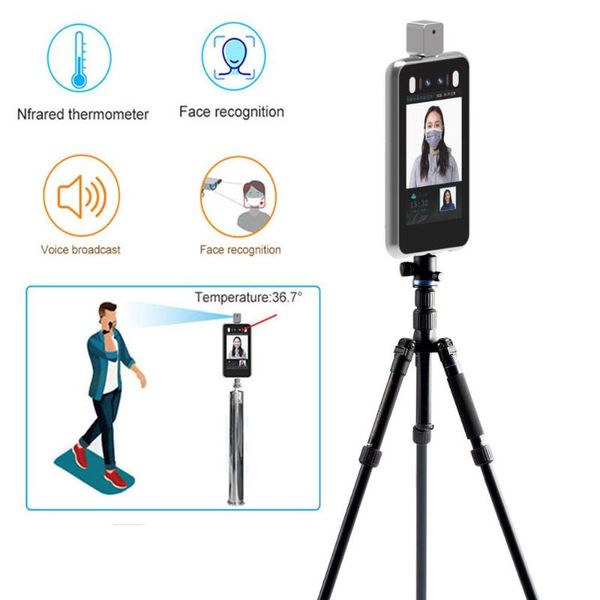 

non contact thermometry thermography thermal imaging system body temperature facial recognition camera web alert entrance guard