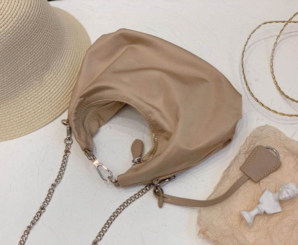 

women nylon handbags fashion lady new style shoulder bag chain crossbody letter totes with box