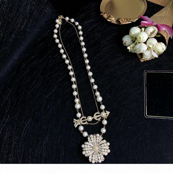 

2020new pearl necklace style sells pearl necklaces designers are stylish and versatile with high-end pearl necklaces, Silver