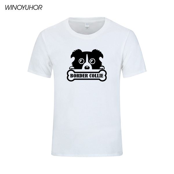 

funny border collie t-shirt men cute pet dog printed tee shirt homme summer casual short sleeve t shirts male camiseta