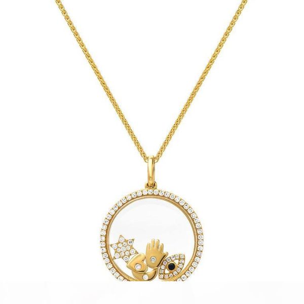 

925 sterling silver floating locket necklace fits designer european lucky symbol open silver necklaces