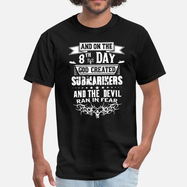 

and on the 8th day god created submariners and the t shirt men designing cotton euro size s-3xl pictures anti-wrinkle fashion spring shirt