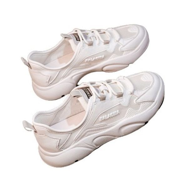 

2020 spring, summer and autumn new casual all-match breathable mesh sports large size flat mesh shoes, Black