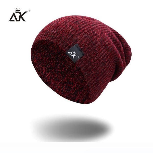 

mixed color baggy beanies for men winter cap women's outdoor bonnet skiing hat female soft acrylic slouchy knitted hat for boys, Blue;gray