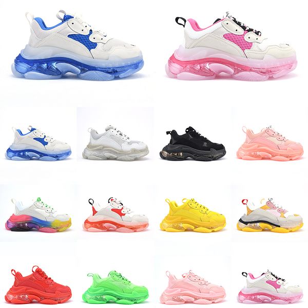 

тройной chaussures открытый обувь clear bubble midsole тройной черный белый зеленый красный мужчины женщины кроссовки платформа mens тренеро